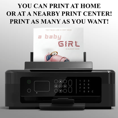 Car Girl Baby Shower Invitation Template - CreativeRino