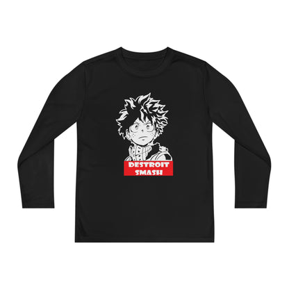 My Hero Academia Youth Long Sleeve Tee - Detroit Smash Anime T-shirt - CreativeRino
