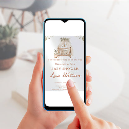 Baby Shower Invitation Template - CreativeRino