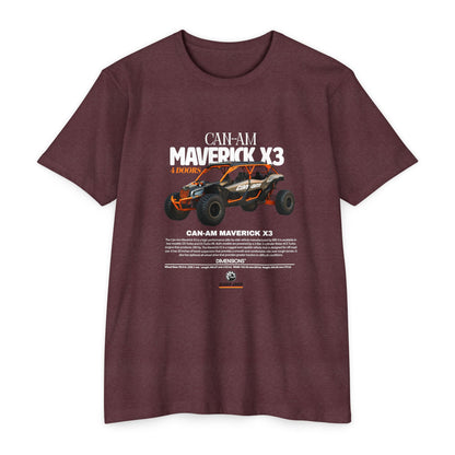 CAN-AM MAVERICK X3 Unisex CVC Jersey T-Shirt | Off-Road Adventure Apparel - CreativeRino