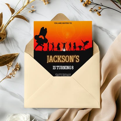 Demon Slayer Birthday Invitation Template - CreativeRino