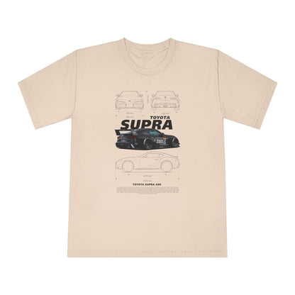 Toyota Supra A90 Classic Crewneck T-Shirt for Car Enthusiasts - CreativeRino