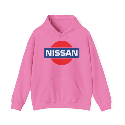 Nissan Logo Hoodie - Vintage Style Unisex Heavy Blend Sweatshirt - CreativeRino