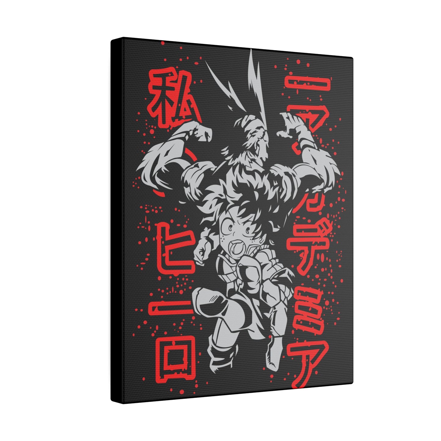 Anime Hero Canvas Art Print - My Hero Academia Perfect for Gamers & Collectors - CreativeRino