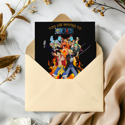 One Piece Birthday Invitation Template - CreativeRino