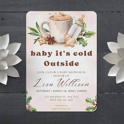Baby Shower Invitation Template - CreativeRino