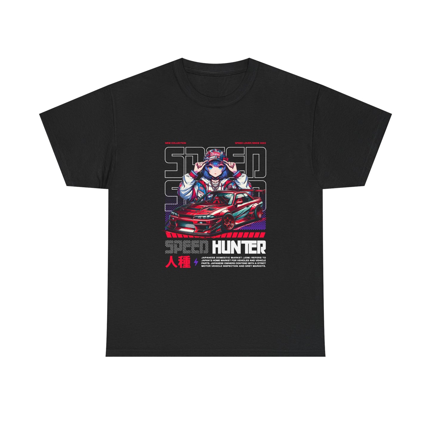Speed Hunter Unisex Heavy Cotton Tee - Perfect T-shirt for Car Enthusiasts - CreativeRino