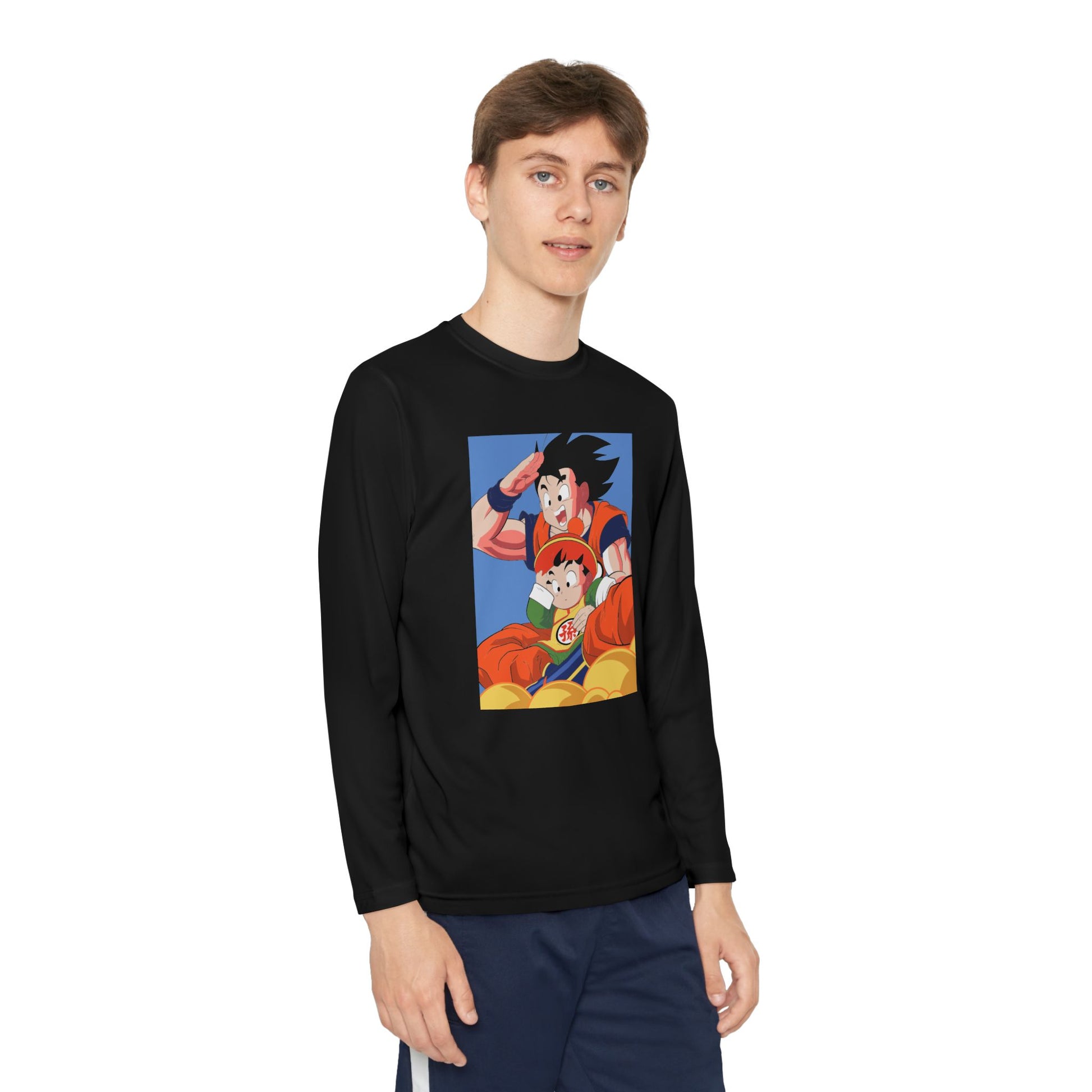 Dragon Ball Youth Long Sleeve Tee - Goku & Son T-shirt Anime Design - CreativeRino
