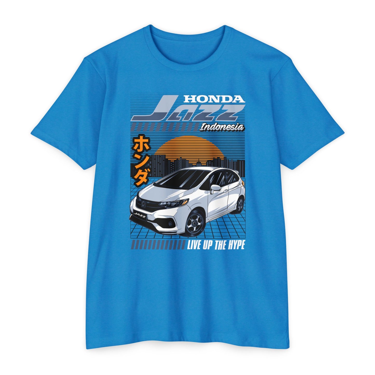 Honda Jazz Graphic Tee - Live Up the Hype - CreativeRino