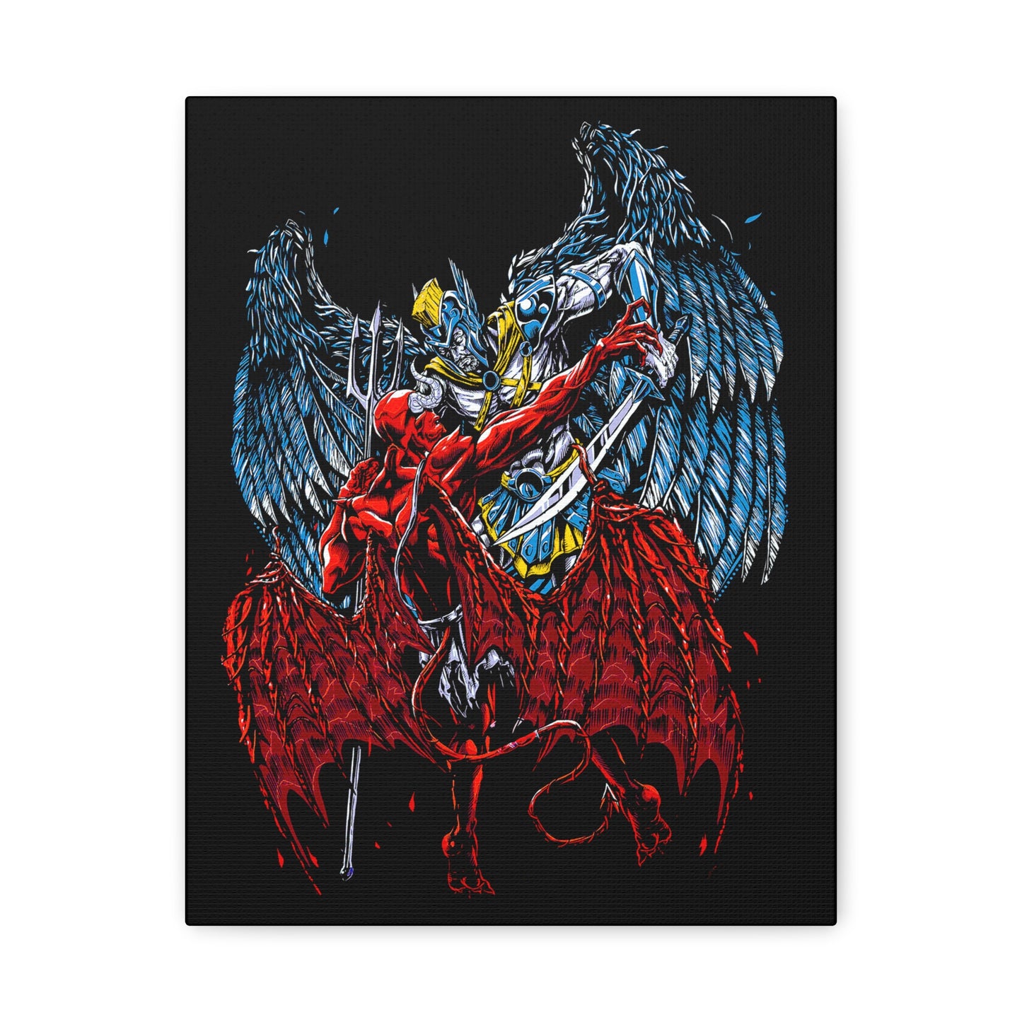 Epic Fantasy Art Canvas Print, Wall Decor, Unique Gift for Gamers, Home Decoration, Art Lovers, Graphic Wall Art, Gothic Artwork - CreativeRino