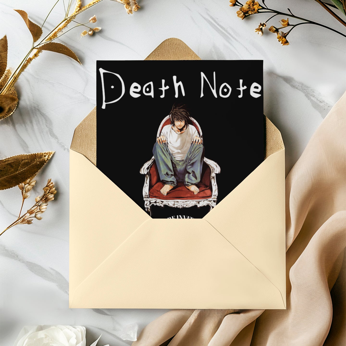 Death Note Birthday Invitation Template - CreativeRino