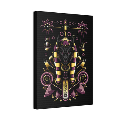 Egyptian Anubis Canvas Art - Mystical Home Decor - CreativeRino
