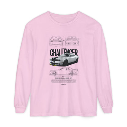 Dodge Challenger Long Sleeve T-Shirt - Classic Car Enthusiast Apparel - CreativeRino