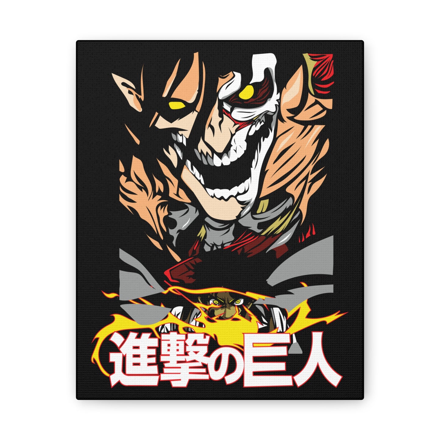 Anime Inspired Canvas Wall Art - Attack on Titan Theme - CreativeRino