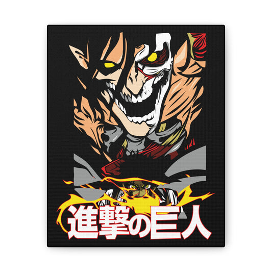 Anime Inspired Canvas Wall Art - Attack on Titan Theme - CreativeRino