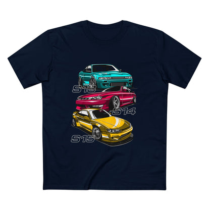 Classic Car Enthusiast Tee - S13, S14, S15 Car T-shirt Designs - CreativeRino