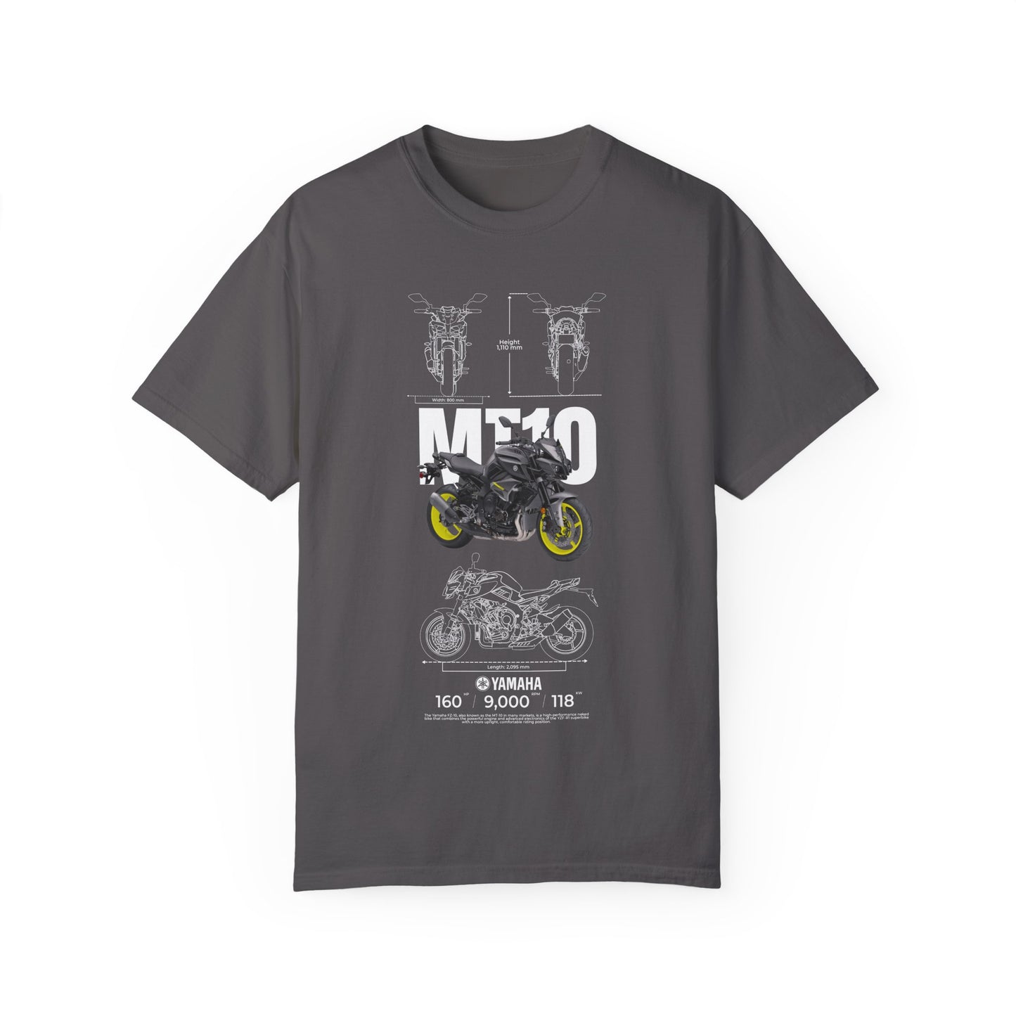 Yamaha MT-10 Unisex Motorcycle Graphic T-Shirt - Perfect for Bike Enthusiasts - CreativeRino