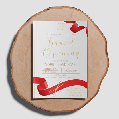 Grand Opening Invitation Template - CreativeRino