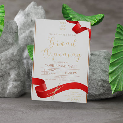 Grand Opening Invitation Template - CreativeRino