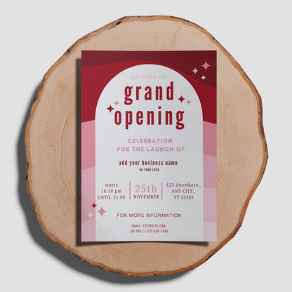 Grand Opening Party Invitation Template - CreativeRino