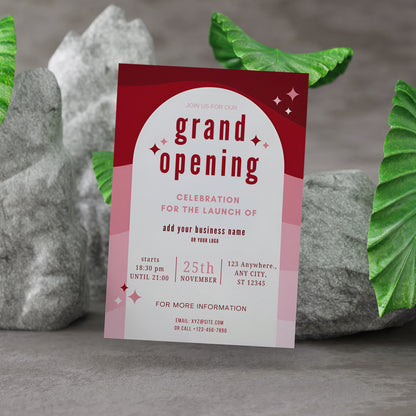 Grand Opening Party Invitation Template - CreativeRino