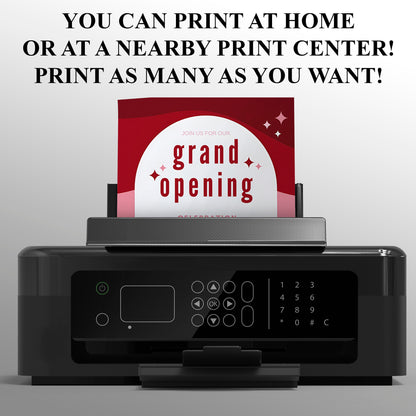 Grand Opening Party Invitation Template - CreativeRino