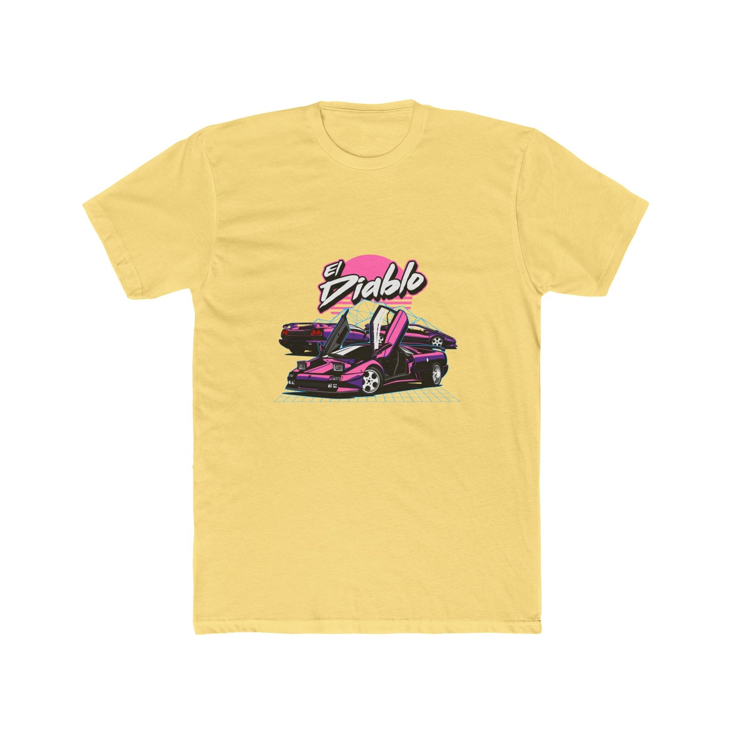 El Diablo Vintage Car Unisex Cotton Crew Tee - CreativeRino