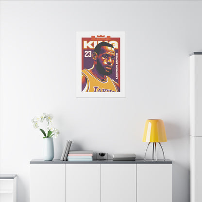 LeBron James King Canvas Wall Art - CreativeRino