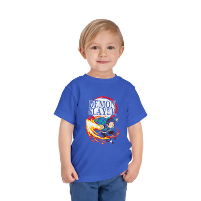 Demon Slayer Toddler Short Sleeve Tee - Cute Anime T-shirt for Kids - CreativeRino