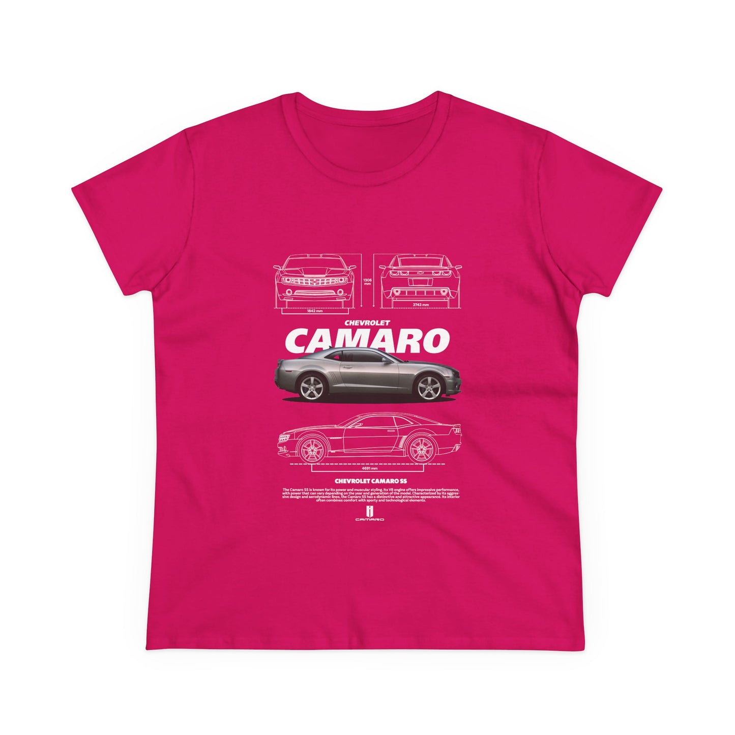 Chevrolet Camaro Women's Tee - Classic Car T-shirt - CreativeRino