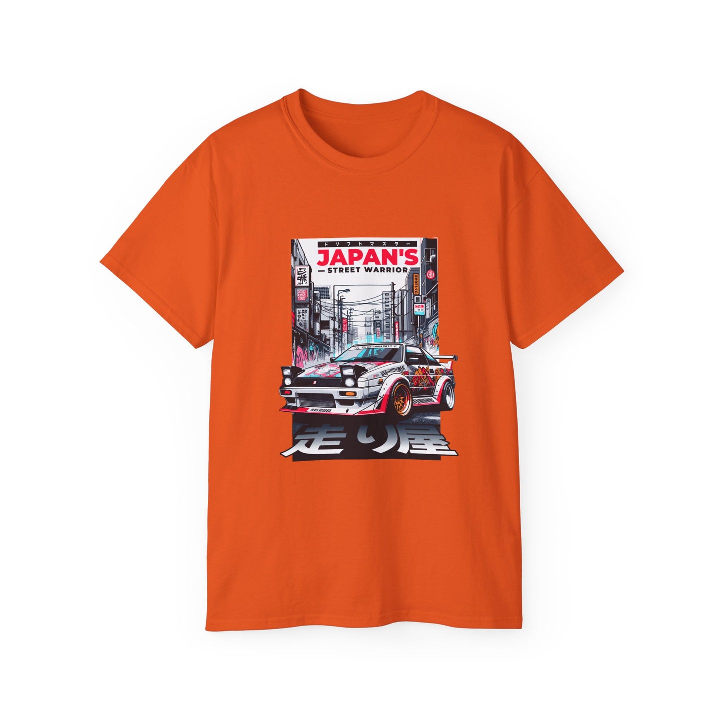 Japan's Street Warrior Unisex Ultra Cotton Tee - Vintage Car Graphic T-Shirt - CreativeRino