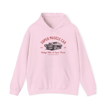 Super Muscle Car Hoodie - Unisex Heavy Blend Sweatshirt for Car Enthusiasts - CreativeRino