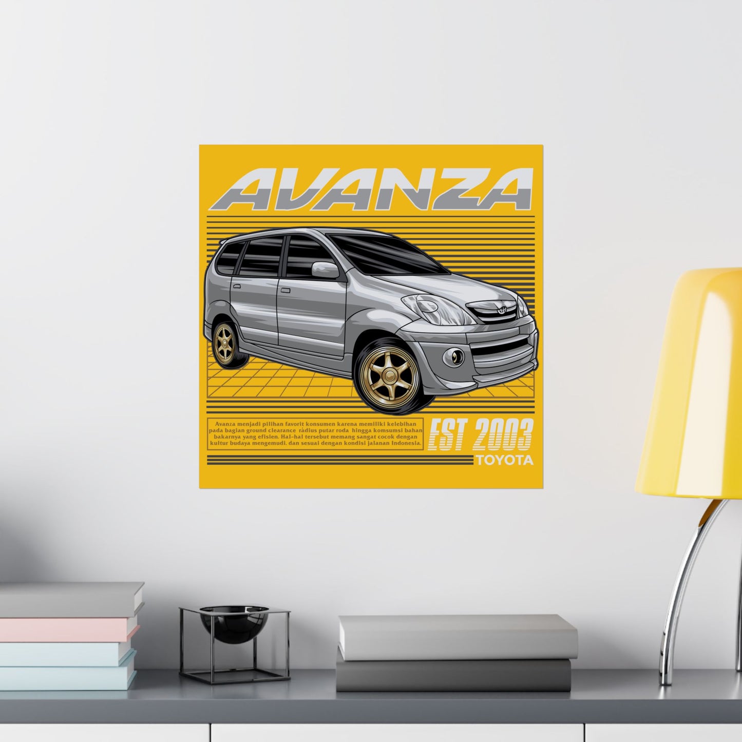 Toyota Avanza Matte Poster | Retro Car Decor | Automotive Wall Art - CreativeRino