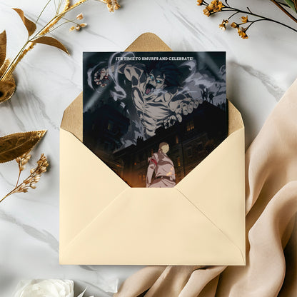 Attack on Titan Birthday Invitation Template - CreativeRino