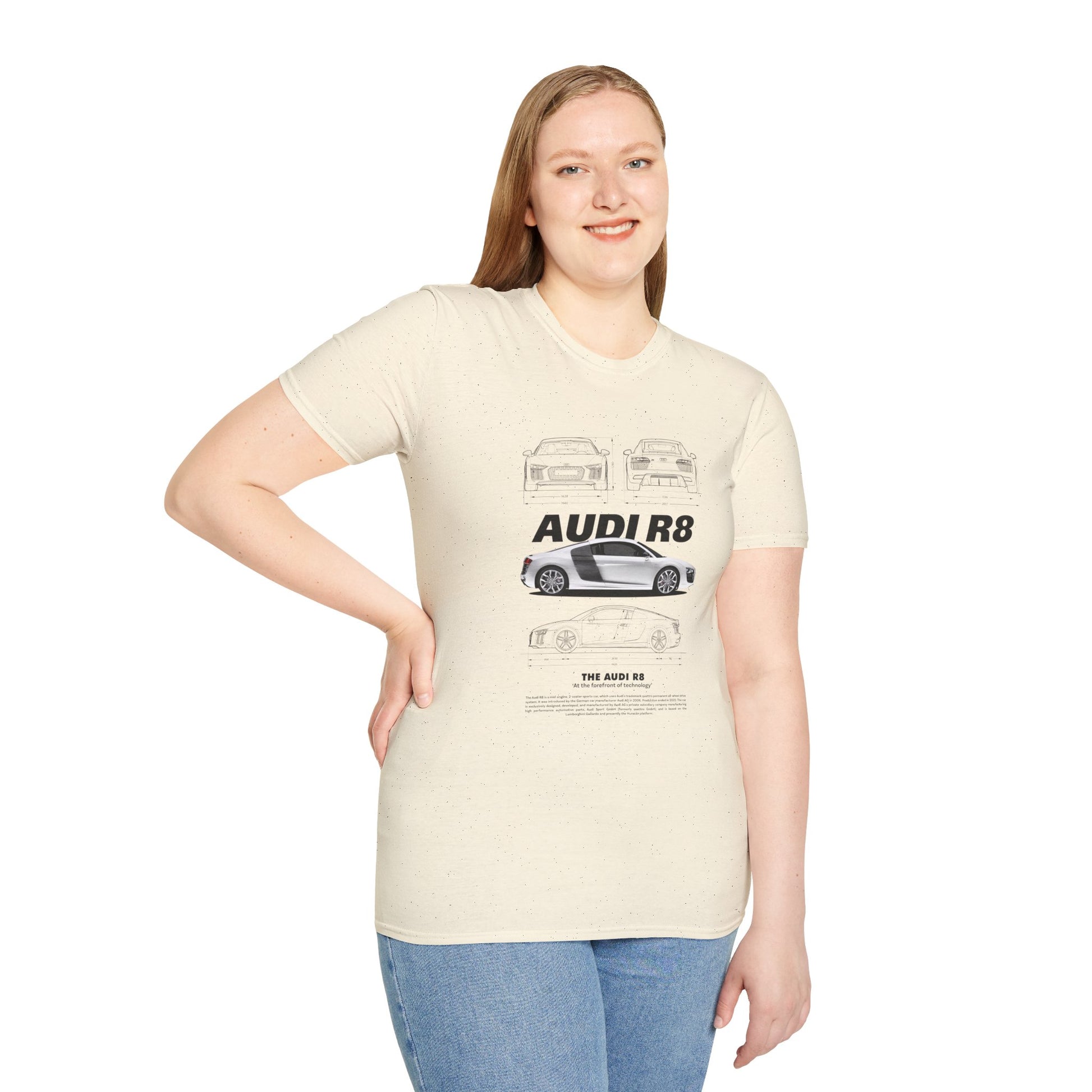 Audi R8 Graphic T-Shirt - Perfect for Car Enthusiasts - CreativeRino