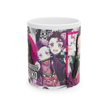 Anime-Inspired Ceramic Mug | Demon Slayer Design - CreativeRino
