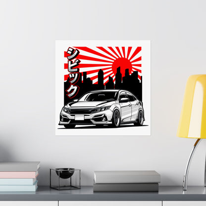 Japanese Car Art Matte Vertical Poster - CreativeRino