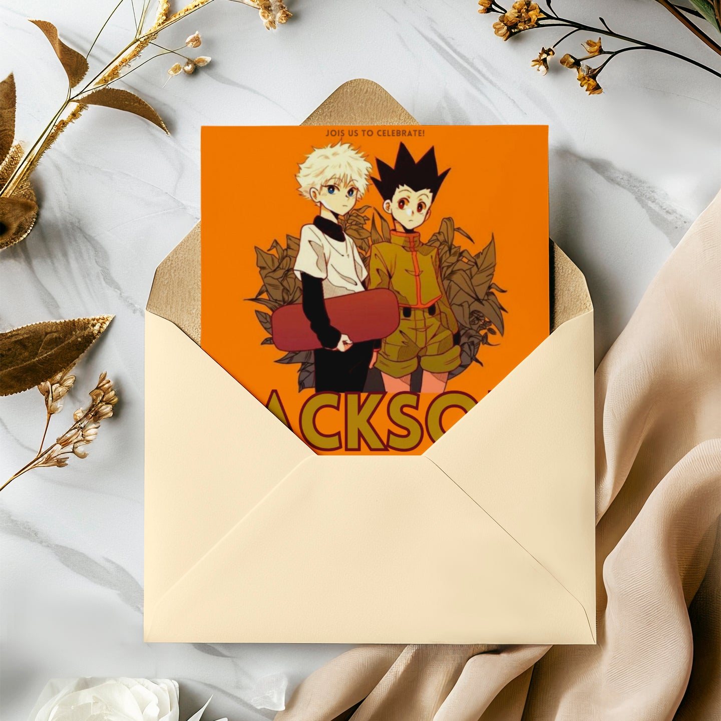 Hunter x Hunter Birthday Invitation Template - CreativeRino