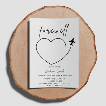 Going Away Farewell Party Invitation Template - CreativeRino