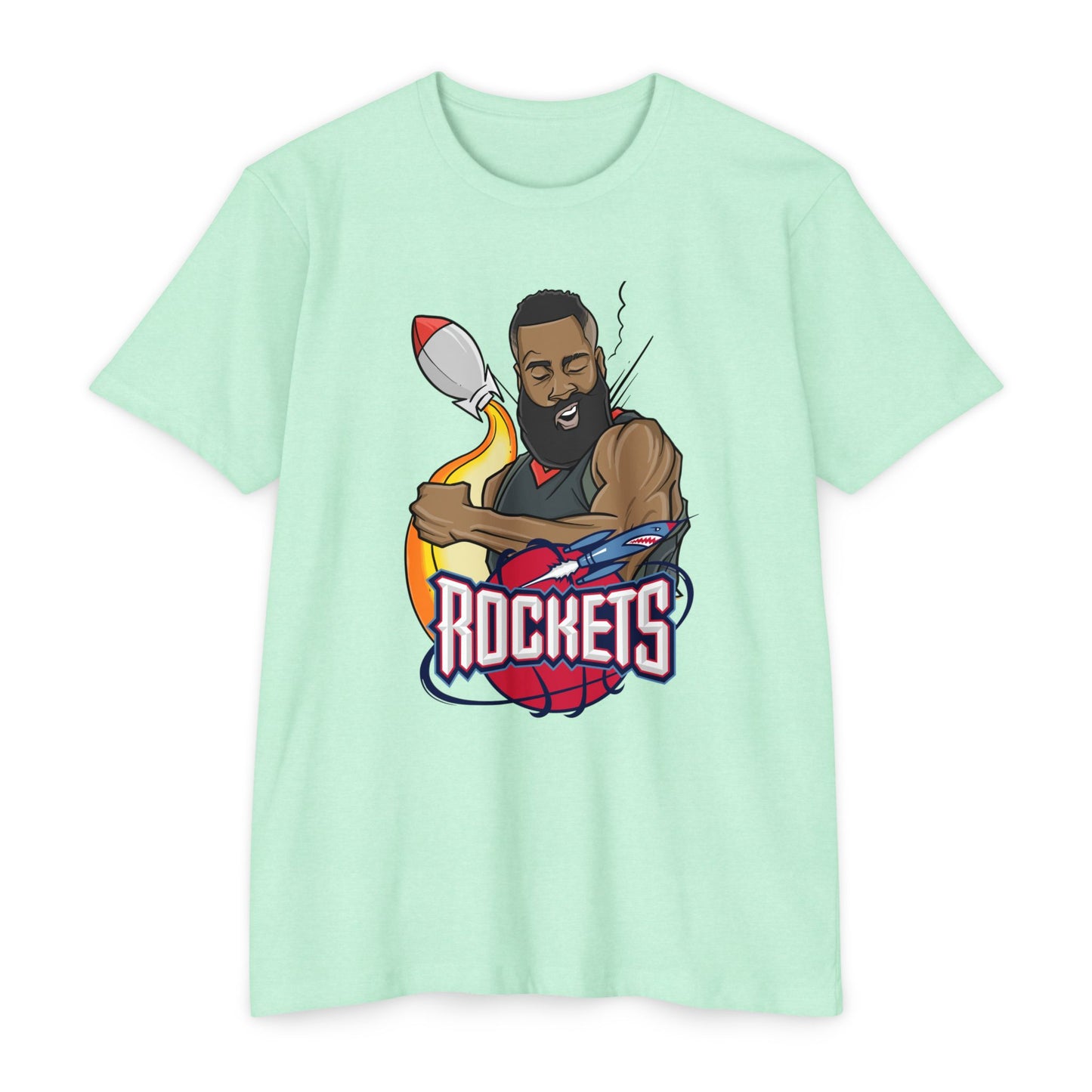 Retro James Harden Rockets Basketball T-shirt - Unisex Sports Tee - CreativeRino