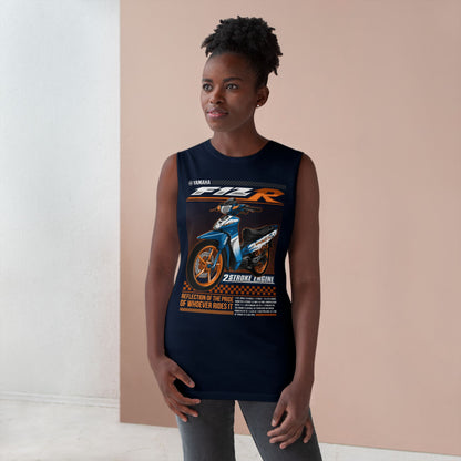 Yamaha F1ZR Unisex Racing Tank Top – 2-Stroke Engine Graphic T-shirt - CreativeRino