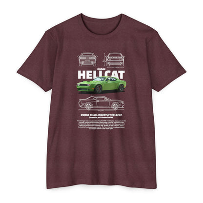 Dodge Charger SRT Hellcat Graphic T-Shirt - Unisex Car Enthusiast Apparel - CreativeRino