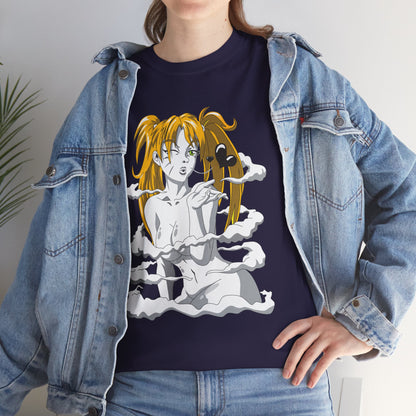 Anime-Inspired Unisex Heavy Cotton Tee - Naruto T-shirt Design - CreativeRino