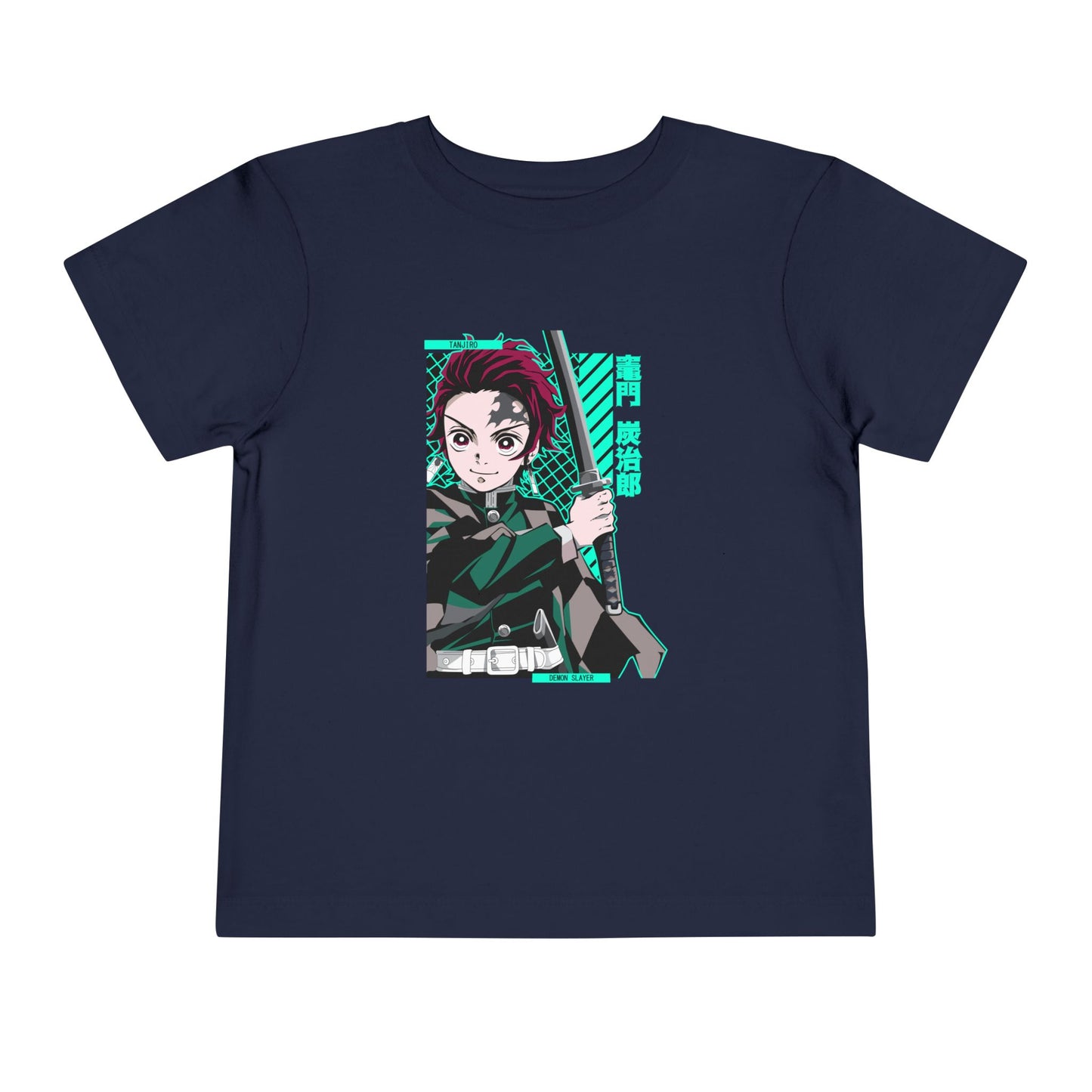 Demon Slayer Toddler Short Sleeve Tee - Anime Character Design for Young Fans - CreativeRino