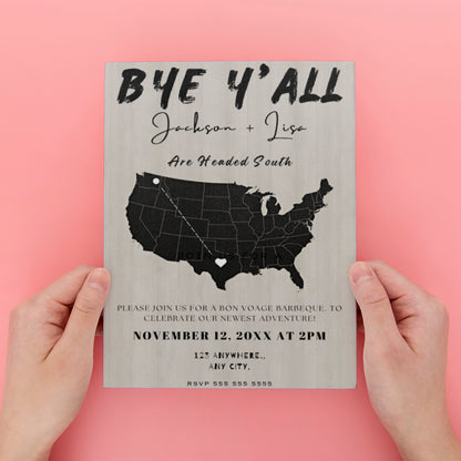 Going Away Farewell Party Invitation Template - CreativeRino