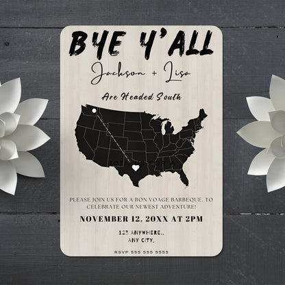 Going Away Farewell Party Invitation Template - CreativeRino