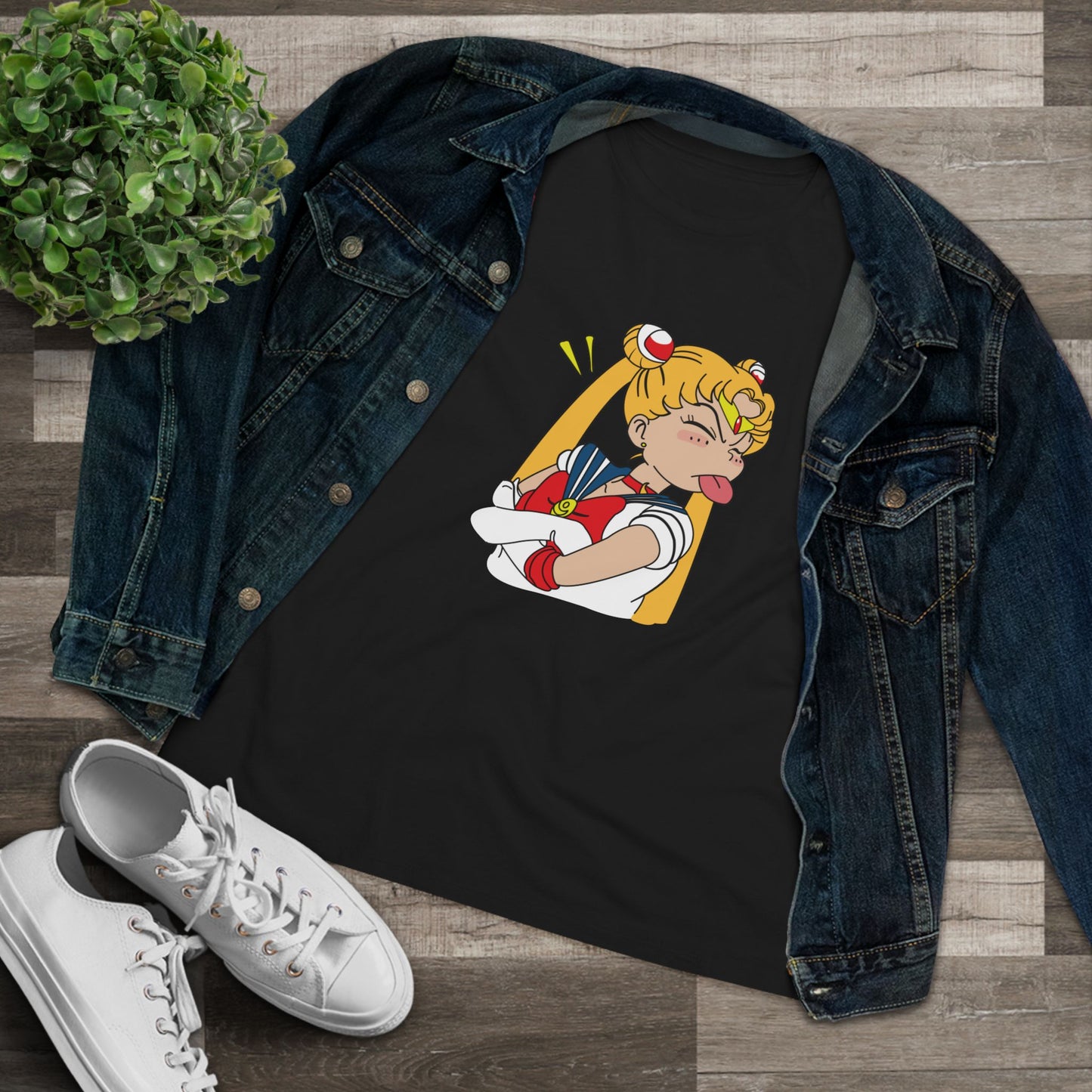 Sailor Moon Women's Cotton Tee - Fun Graphic Tee for Anime Lovers - CreativeRino