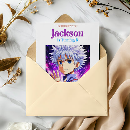 Hunter x Hunter Birthday Invitation Template - CreativeRino