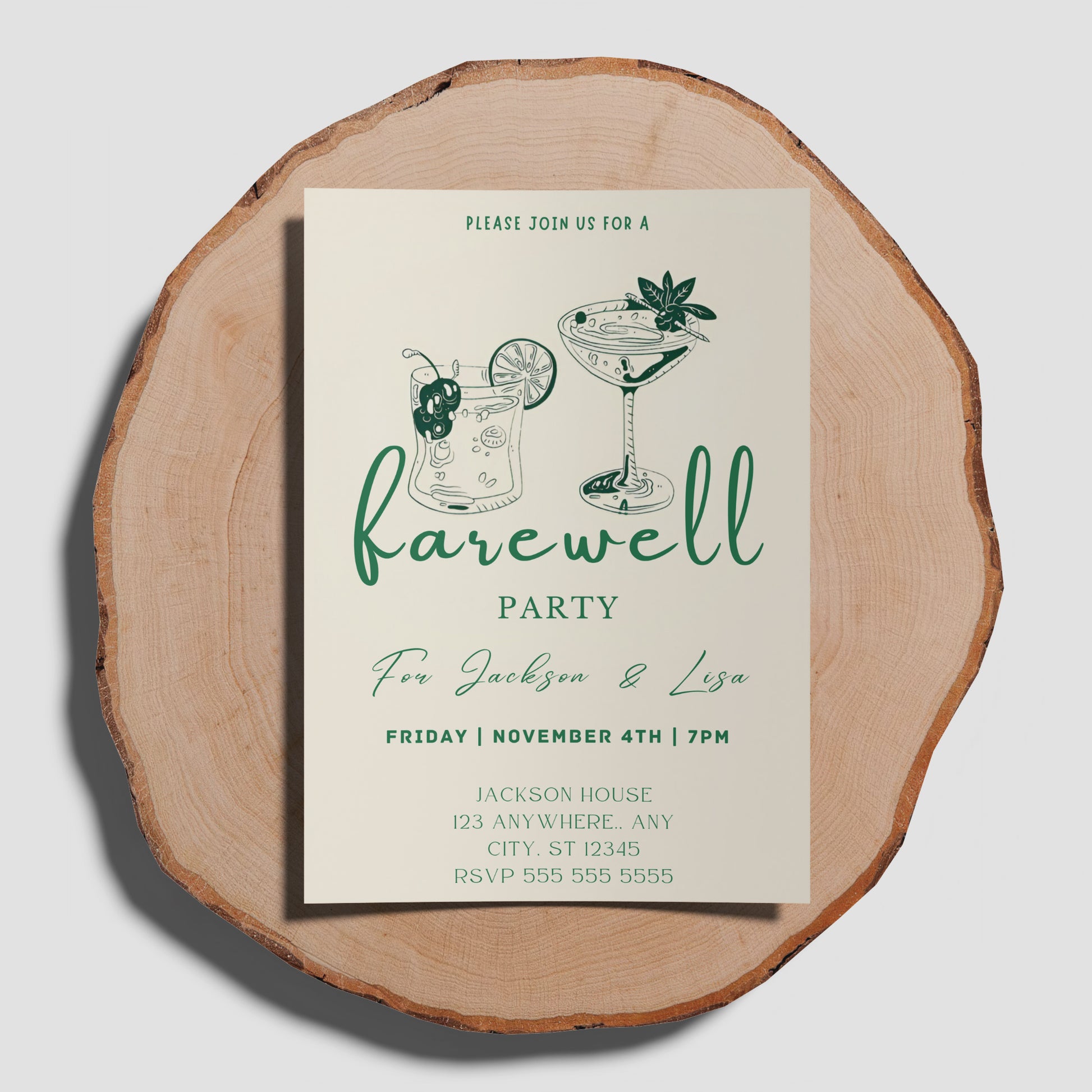 Farewell Party Invitation Template - CreativeRino