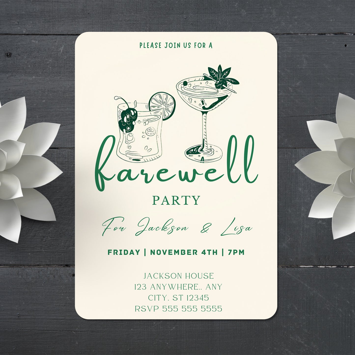 Farewell Party Invitation Template - CreativeRino
